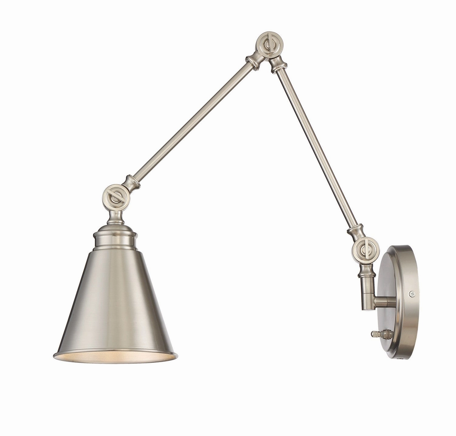 Morland One Light Wall Sconce Satin Nickel Budget Wall Lights now available