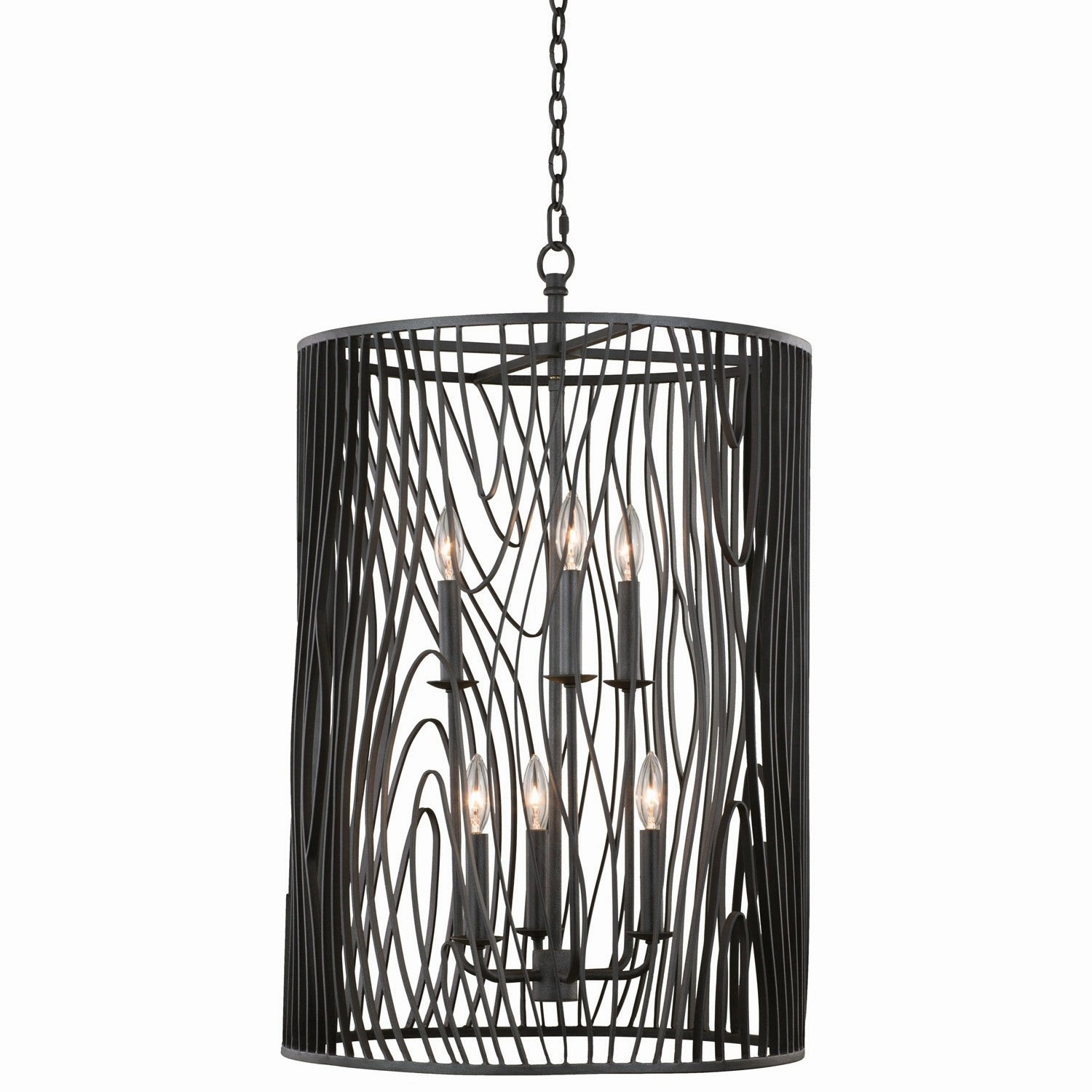 Morre Six Light Foyer Pendant Black Iron Ceiling Lights Lighting discount price