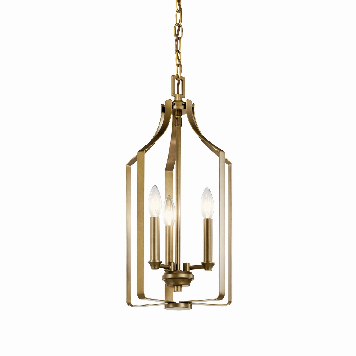 Morrigan Three Light Pendant Natural Brass Energy-saving Ceiling Lights store