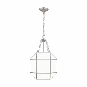 Morrison Three Light Lantern Brushed Nickel Ceiling Lights Lighting free shipping