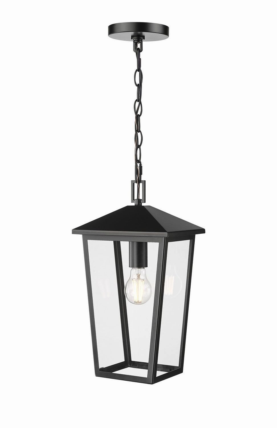 Munger One Light Outdoor Hanging Lantern Powder Coated Black Outdoor Hanging Lights Lighting on sale