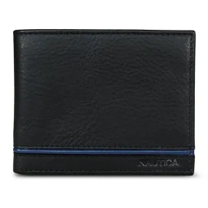 Nautica Mens Leather Bifold Wallet