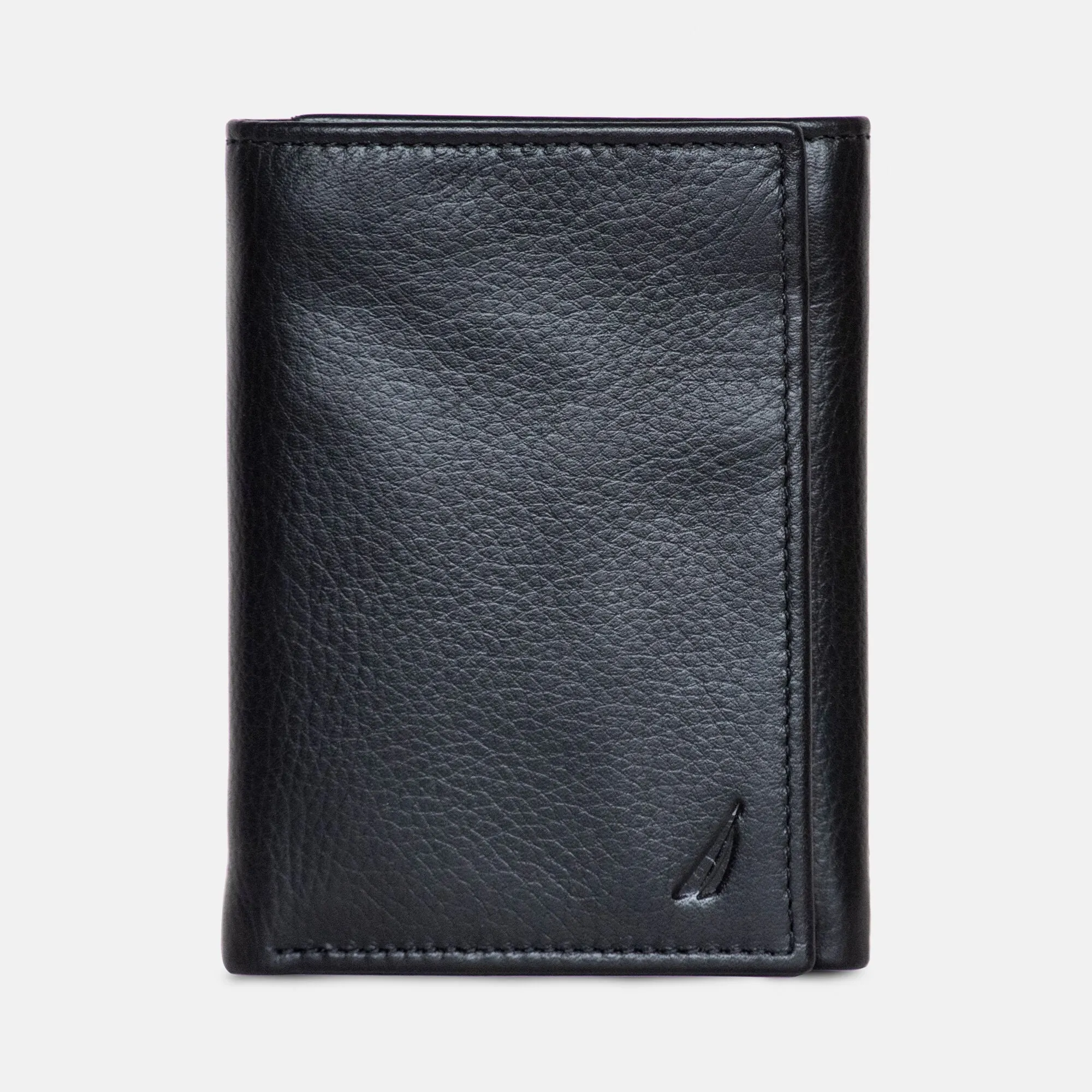 Nautica Mens Leather Trifold Passcase Wallet