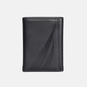 Nautica Mens Leather Trifold Wallet