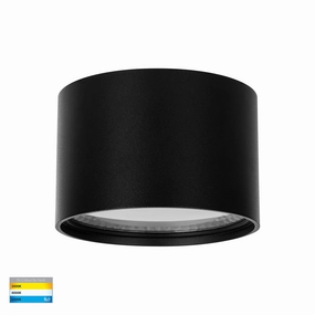 Nella 12v 12w 120 3CCT Black Surface Mount Downlight Downlights Security Special