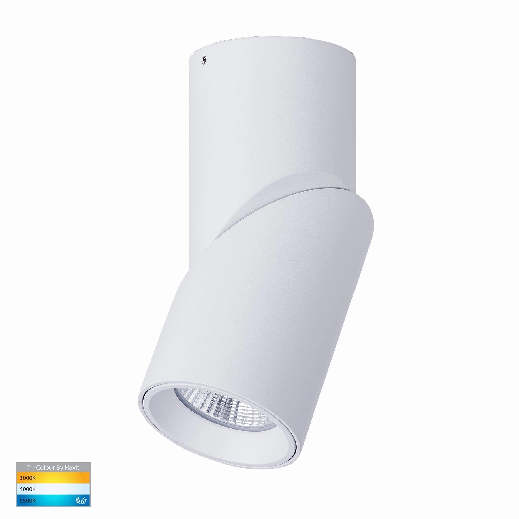 Nella 12v 12w 36 3CCT Rotatable White Surface Mount Downlight Downlights Security Special