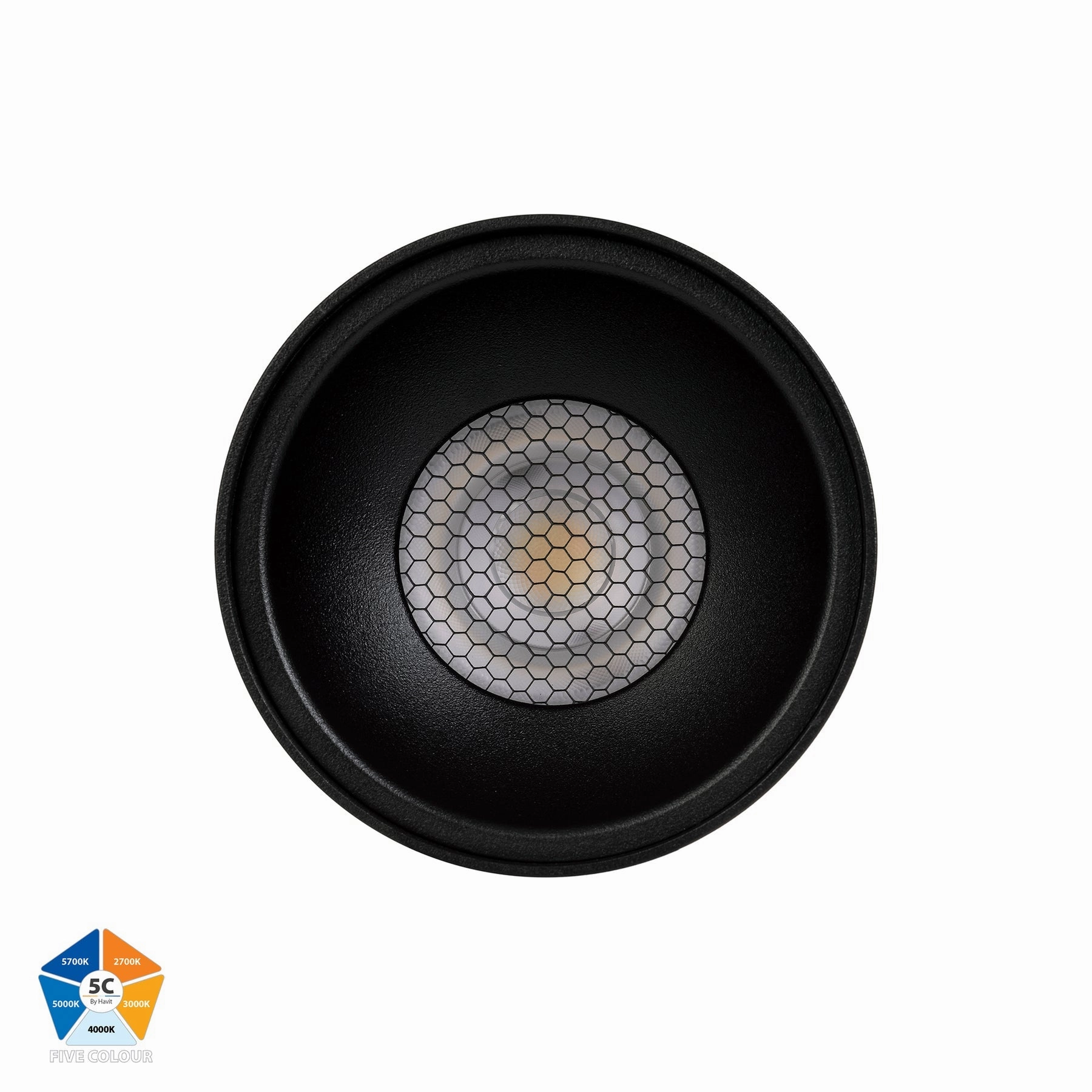 Nella 12v 12w 60 5CCT Black Surface Mount Downlight Exterior Down Lights clearance