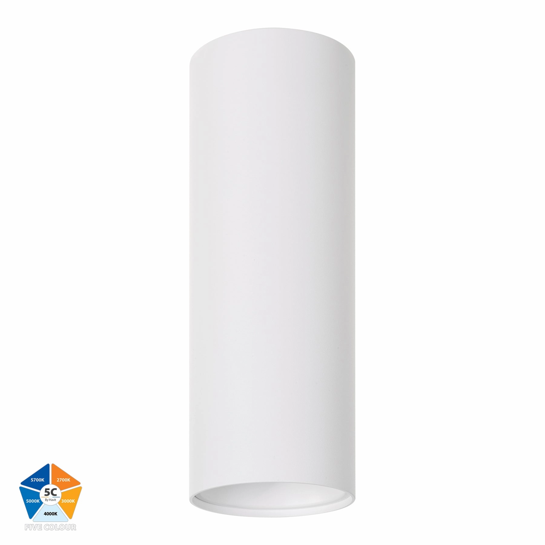 Nella 12v 12w 60 5CCT Long White Surface Mount Downlight Downlights Security Special