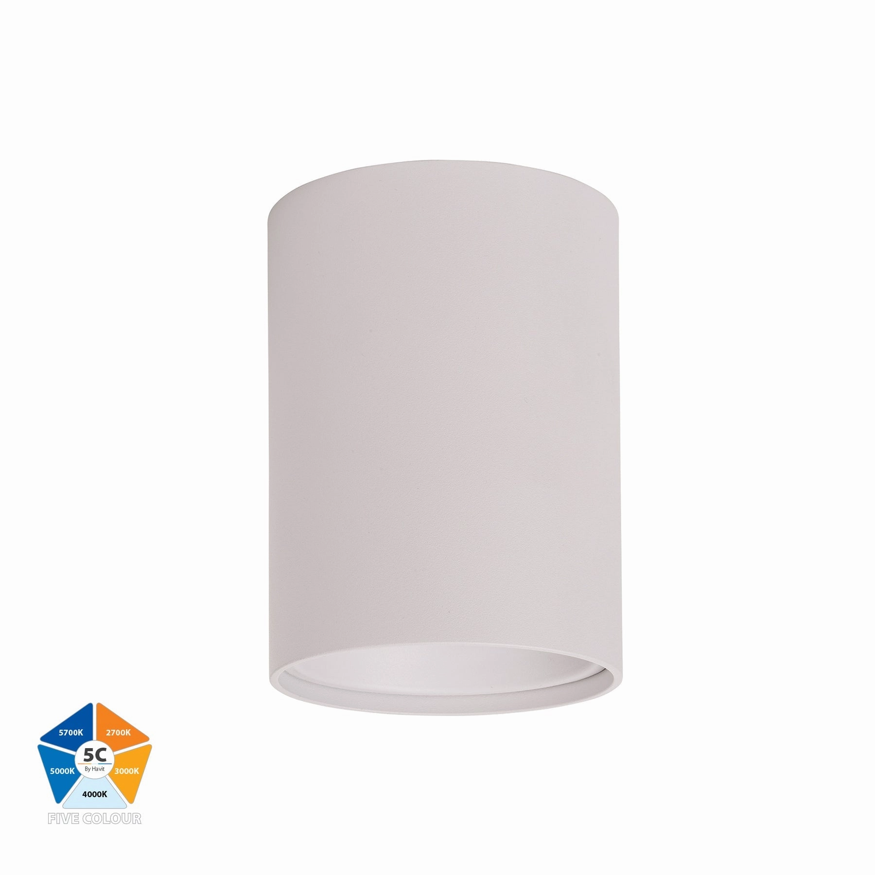Nella 12v 12w 60 5CCT White Surface Mount Downlight Downlights Security Special