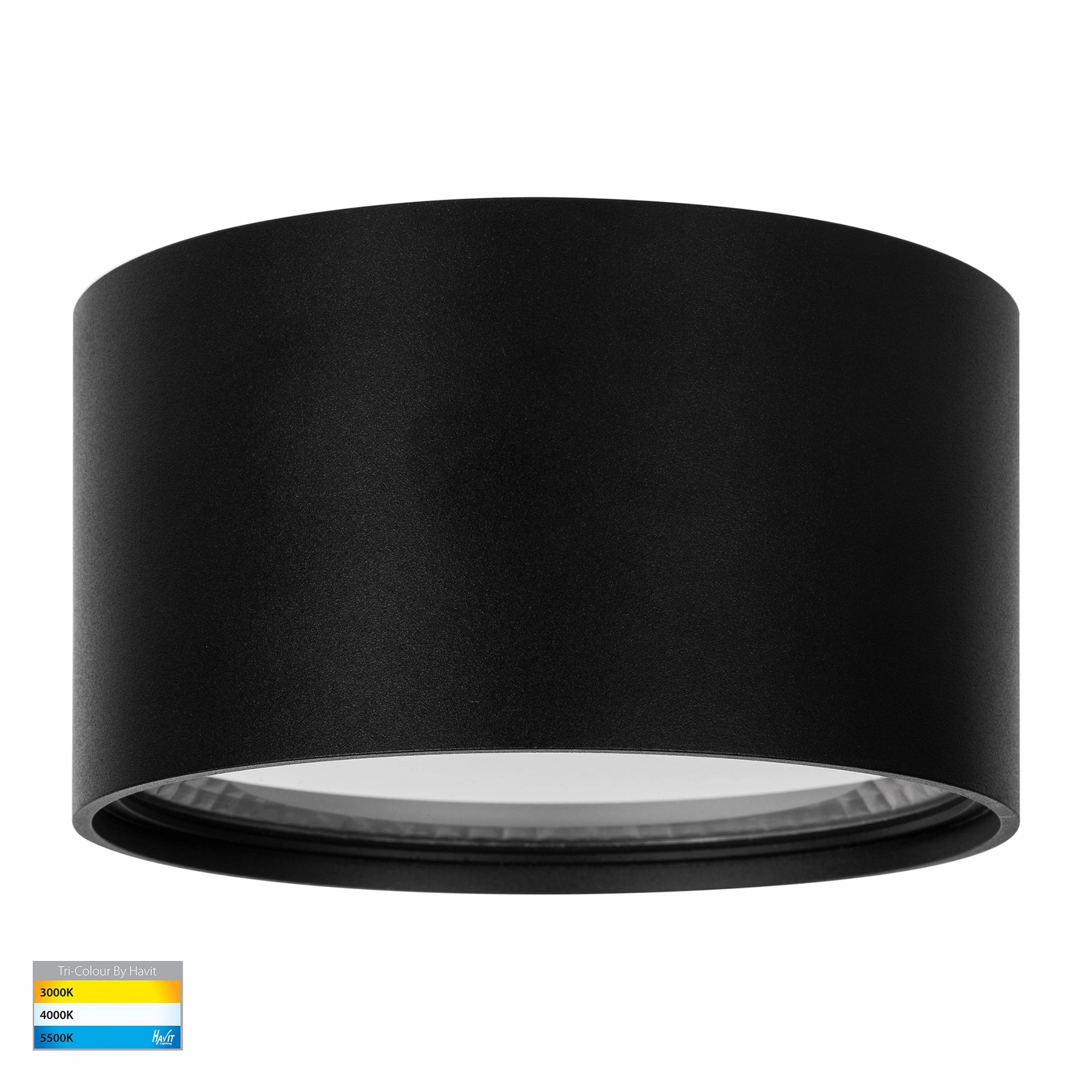 Nella 12v 18w 120 3CCT Black Surface Mount Downlight Downlights Security Special