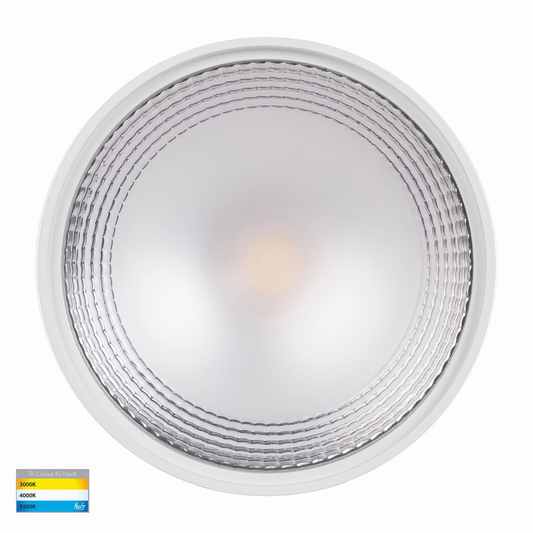 Nella 12v 18w 120 3CCT White Surface Mount Downlight Exterior Down Lights clearance