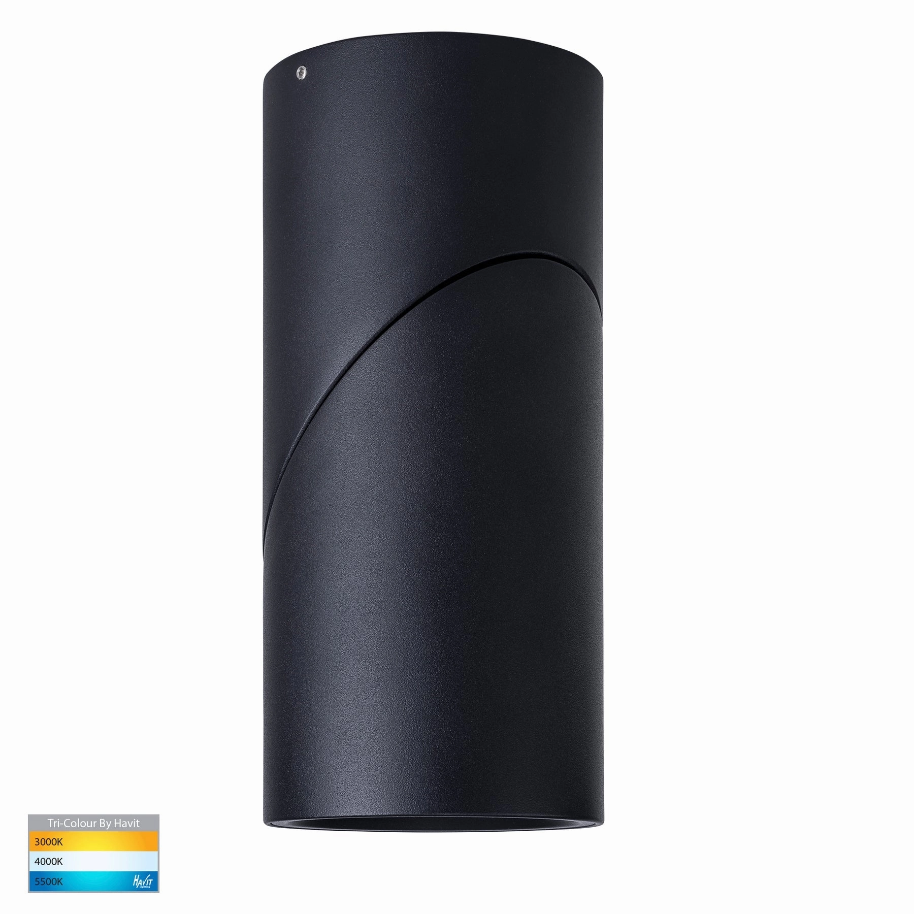 Nella 12v 18w 60 3CCT Rotatable Black Surface Mount Downlight Exterior Down Lights clearance