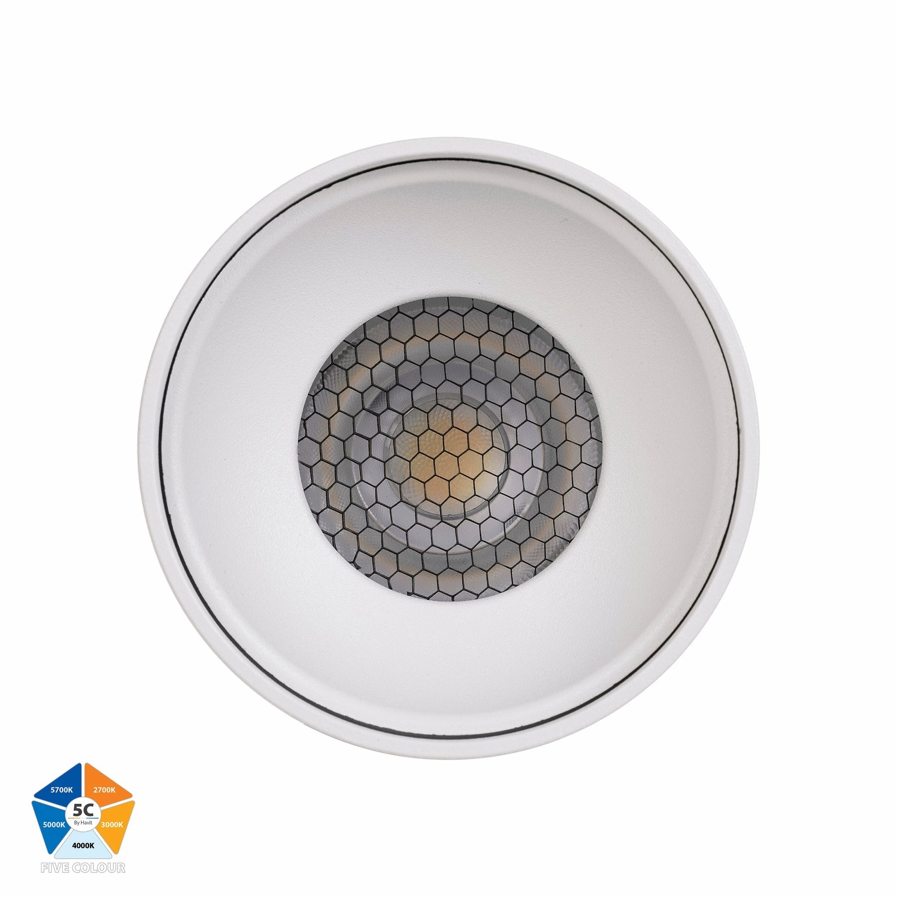Nella 12v 18w 60 5CCT White Surface Mount Downlight Exterior Down Lights clearance