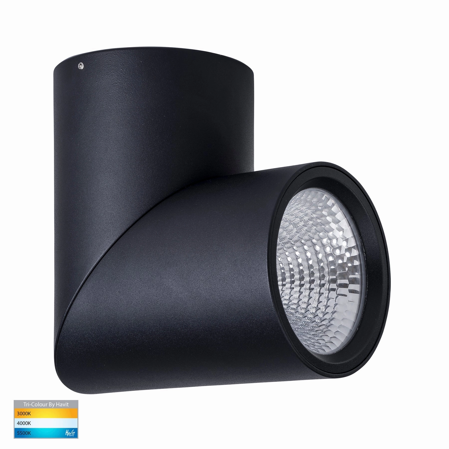 Nella 12v 24w 60 3CCT Rotatable Black Surface Mount Downlight Exterior Down Lights clearance