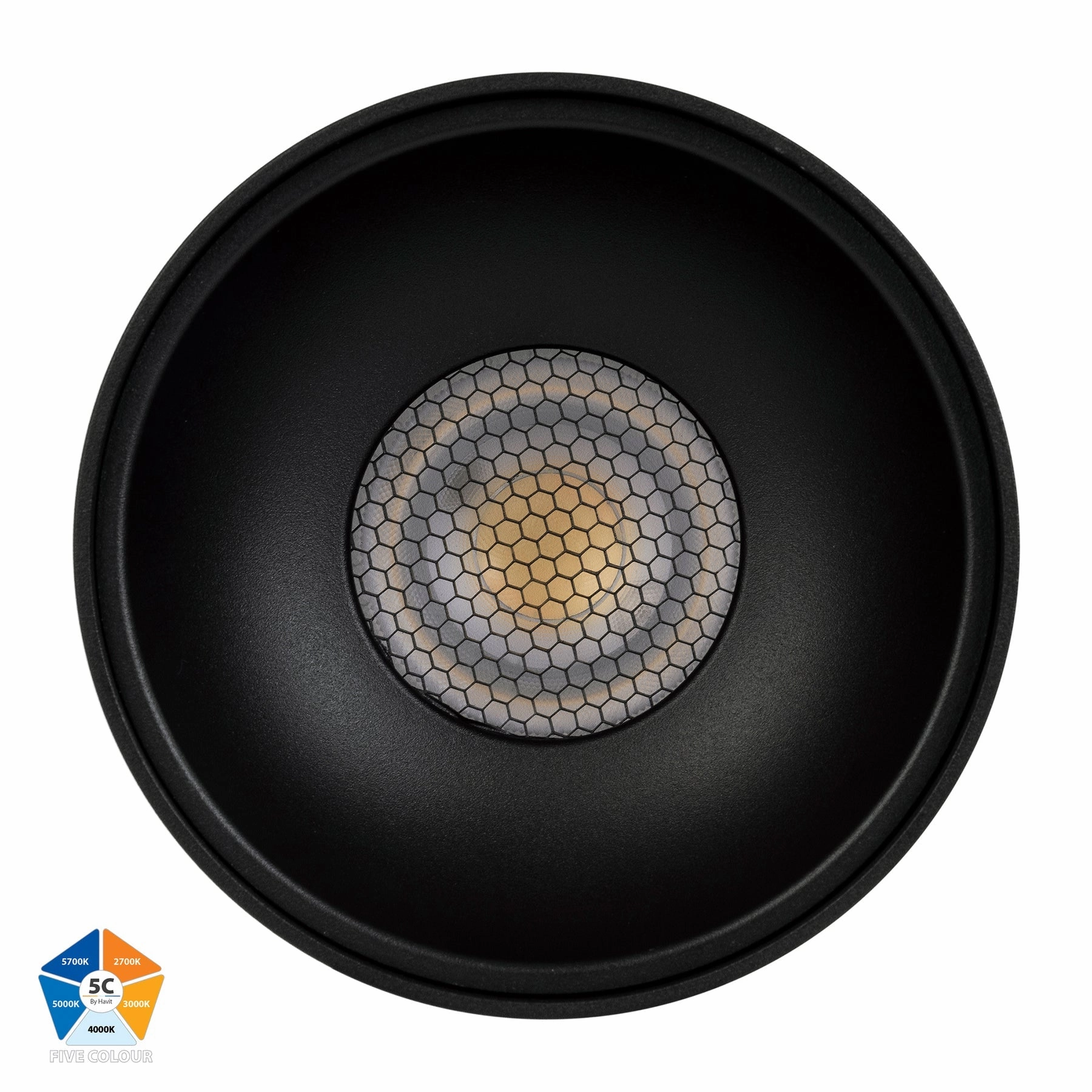 Nella 12v 24w 60 5CCT Black Surface Mount Downlight Exterior Down Lights clearance