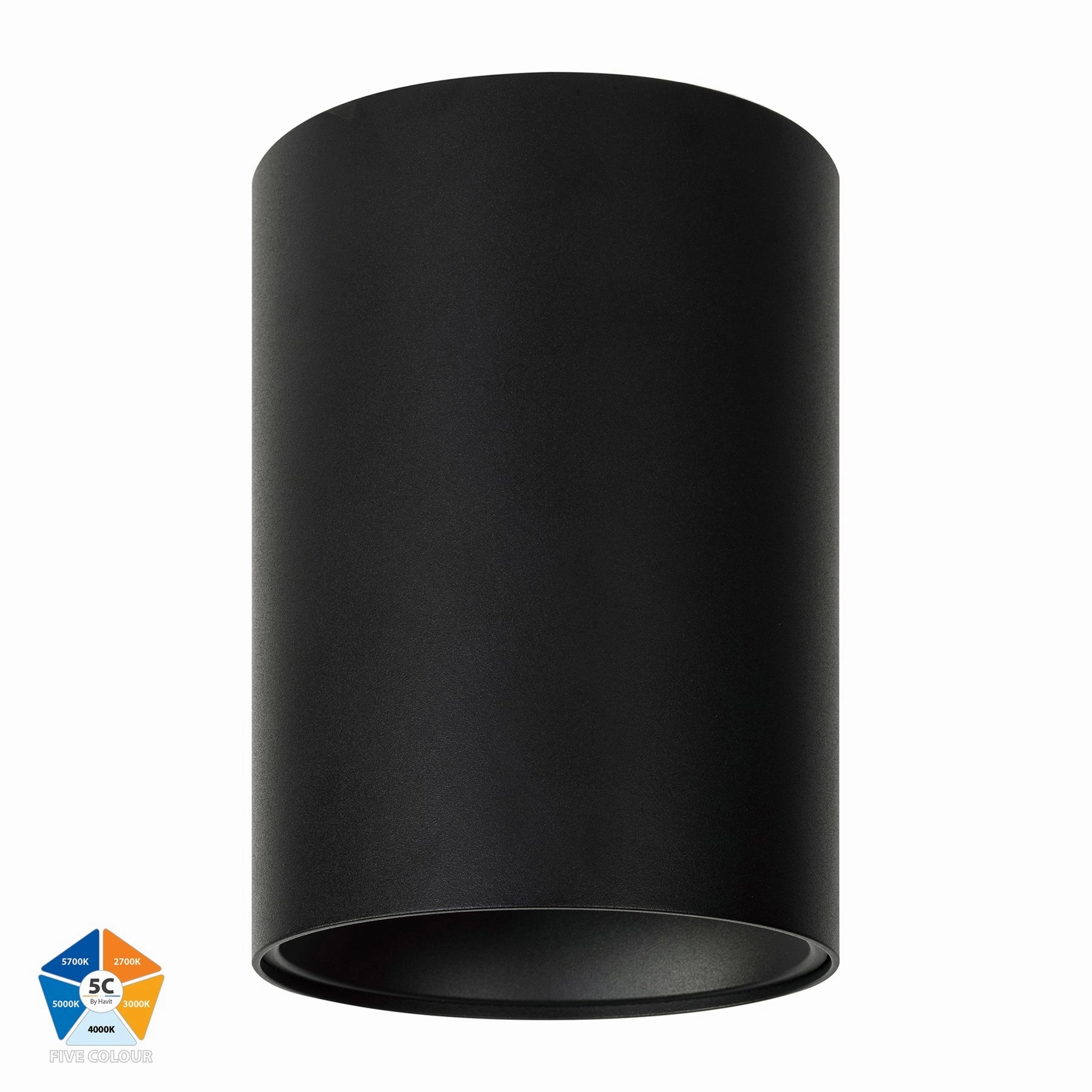 Nella 12v 24w 60 5CCT Black Surface Mount Downlight Downlights Security Special