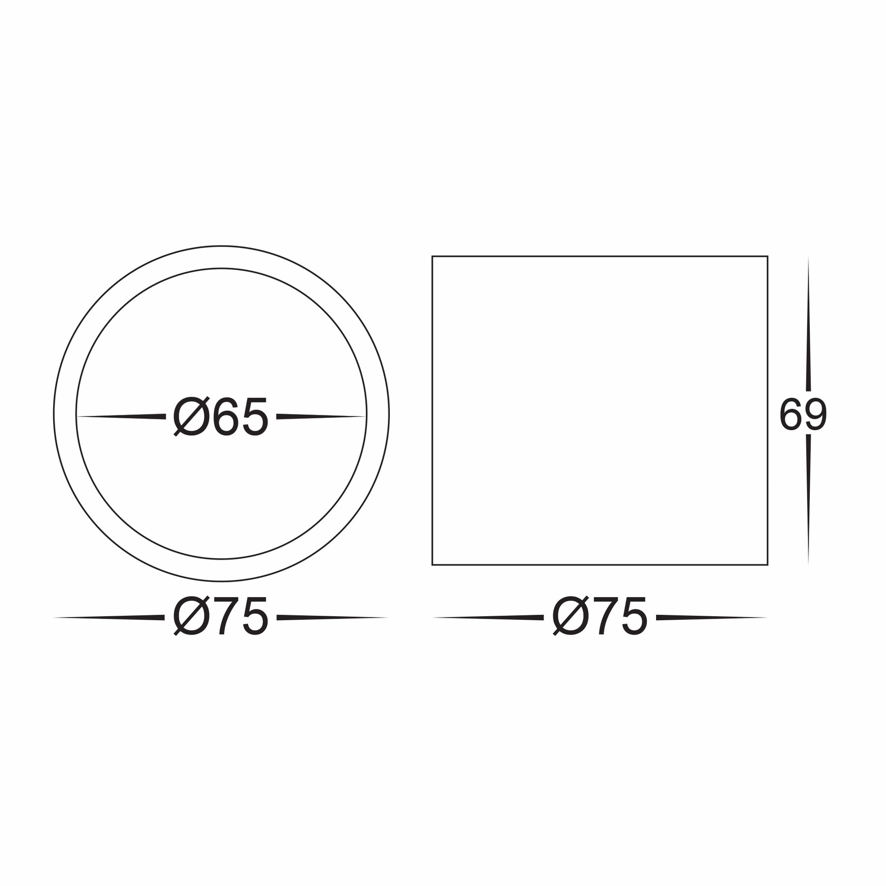 Nella 12v 7w 120 3CCT LED White Surface Mount Downlight Exterior Down Lights clearance
