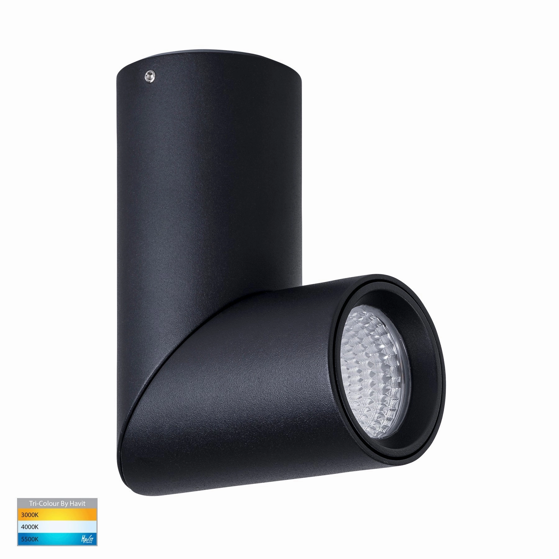 Nella 12v 7w 36 3CCT Rotatable Black Surface Mount Downlight Exterior Down Lights clearance