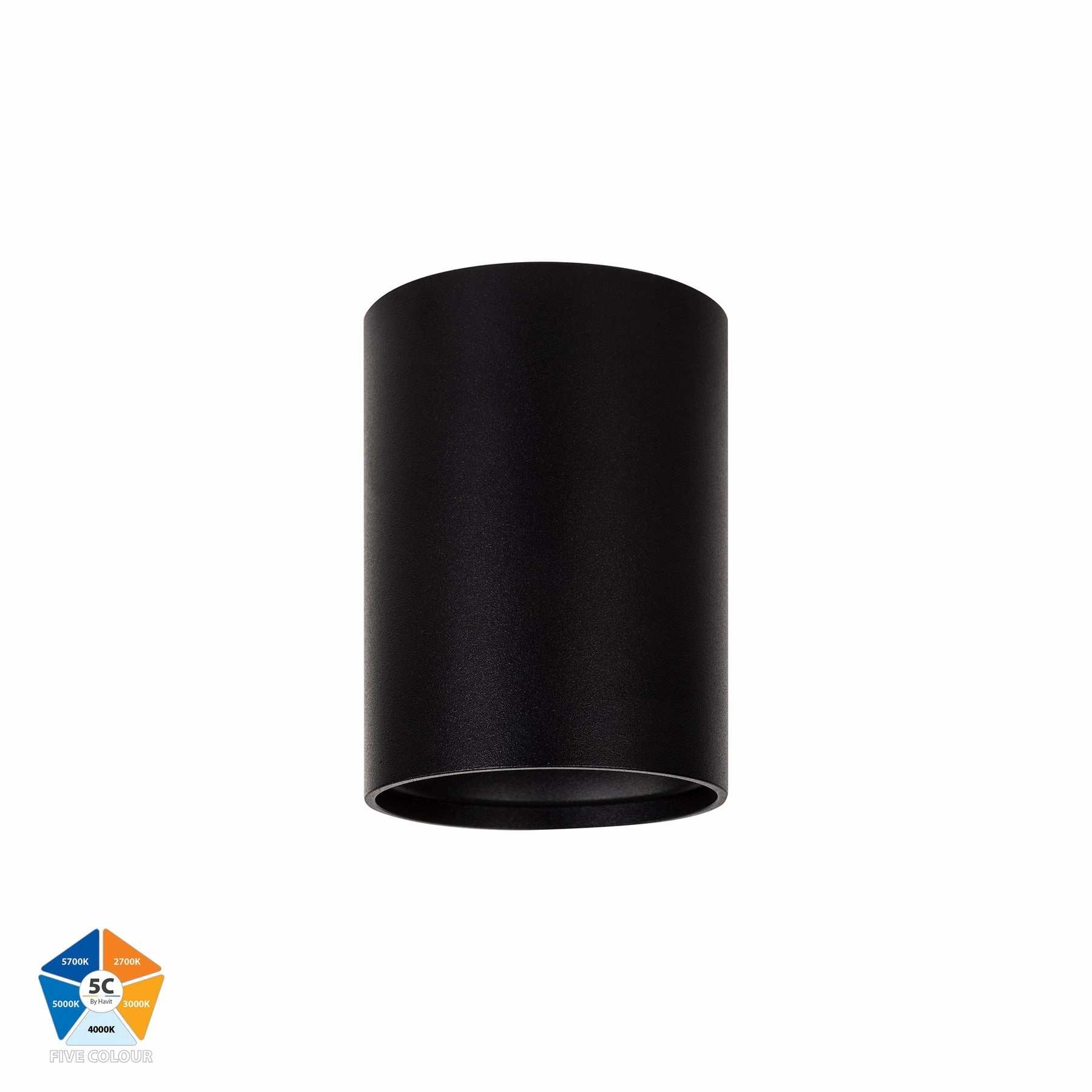 Nella 12v 7w 60 5CCT Black Surface Mount Downlight Downlights Security Special