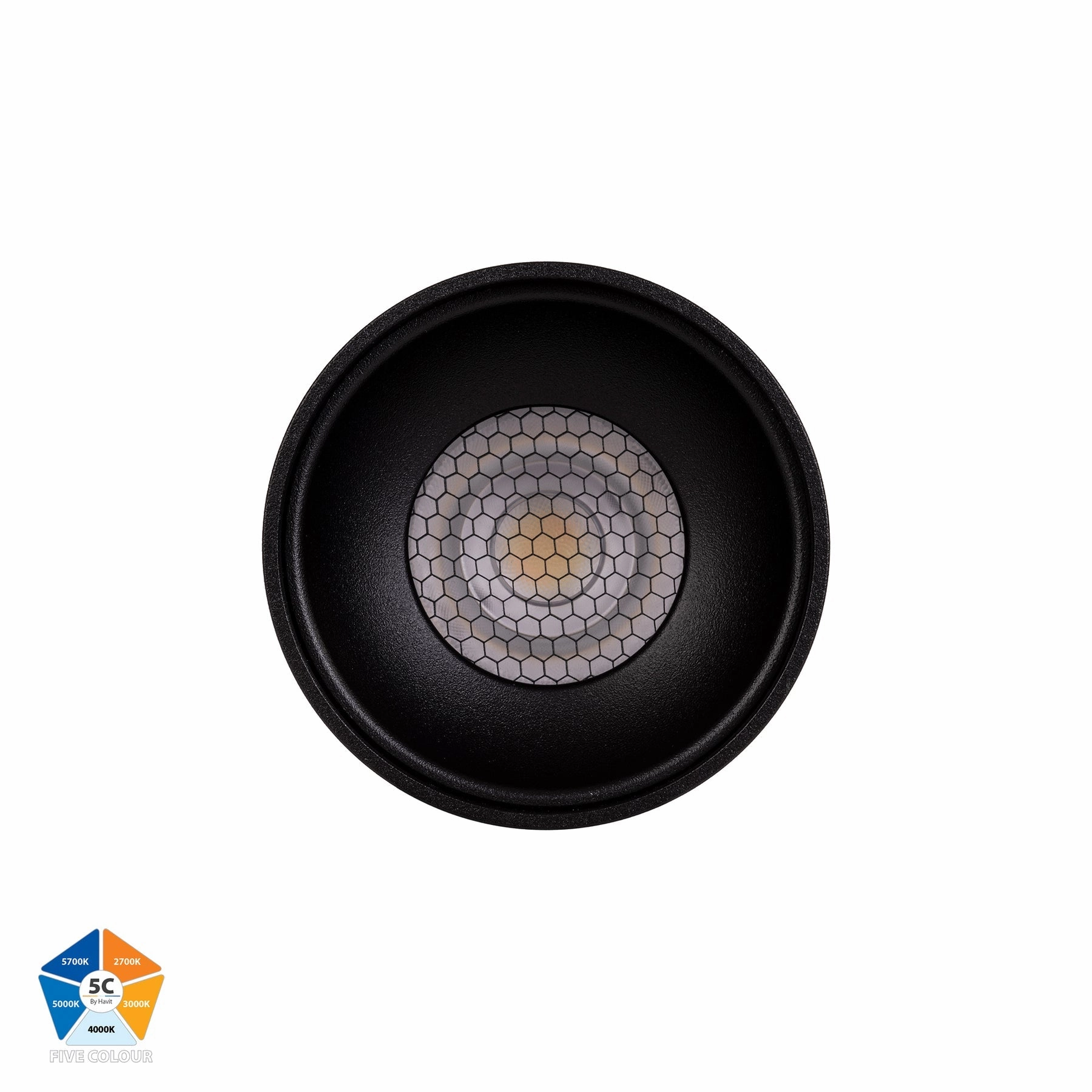 Nella 12v 7w 60 5CCT Black Surface Mount Downlight Exterior Down Lights clearance