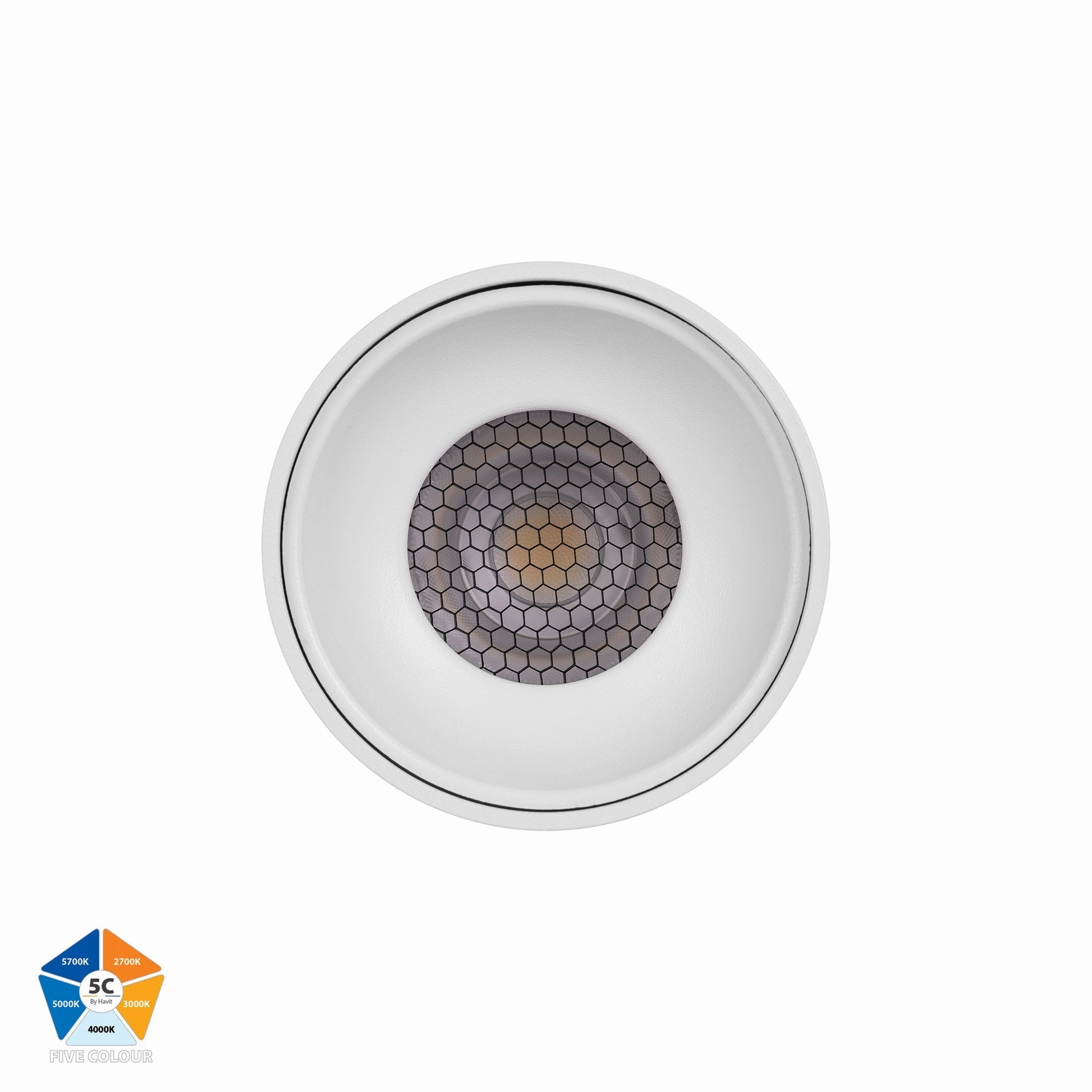 Nella 12v 7w 60 5CCT White Surface Mount Downlight Exterior Down Lights clearance