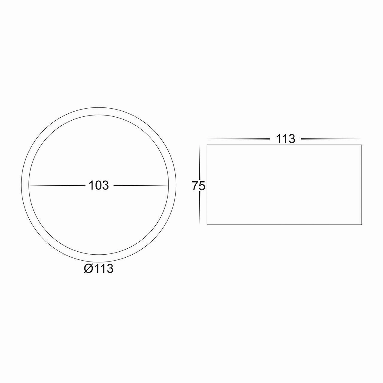 Nella 240v 12w 120 3CCT Black Surface Mount Downlight Exterior Down Lights clearance