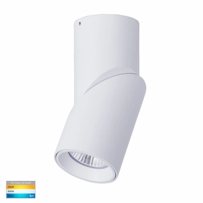 Nella 240v 12w 36 3CCT Rotatable White Surface Mount Downlight Downlights Security Special