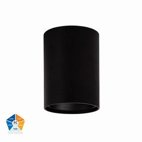 Nella 240v 12w 60 5CCT Black Surface Mount Downlight Downlights Security Special