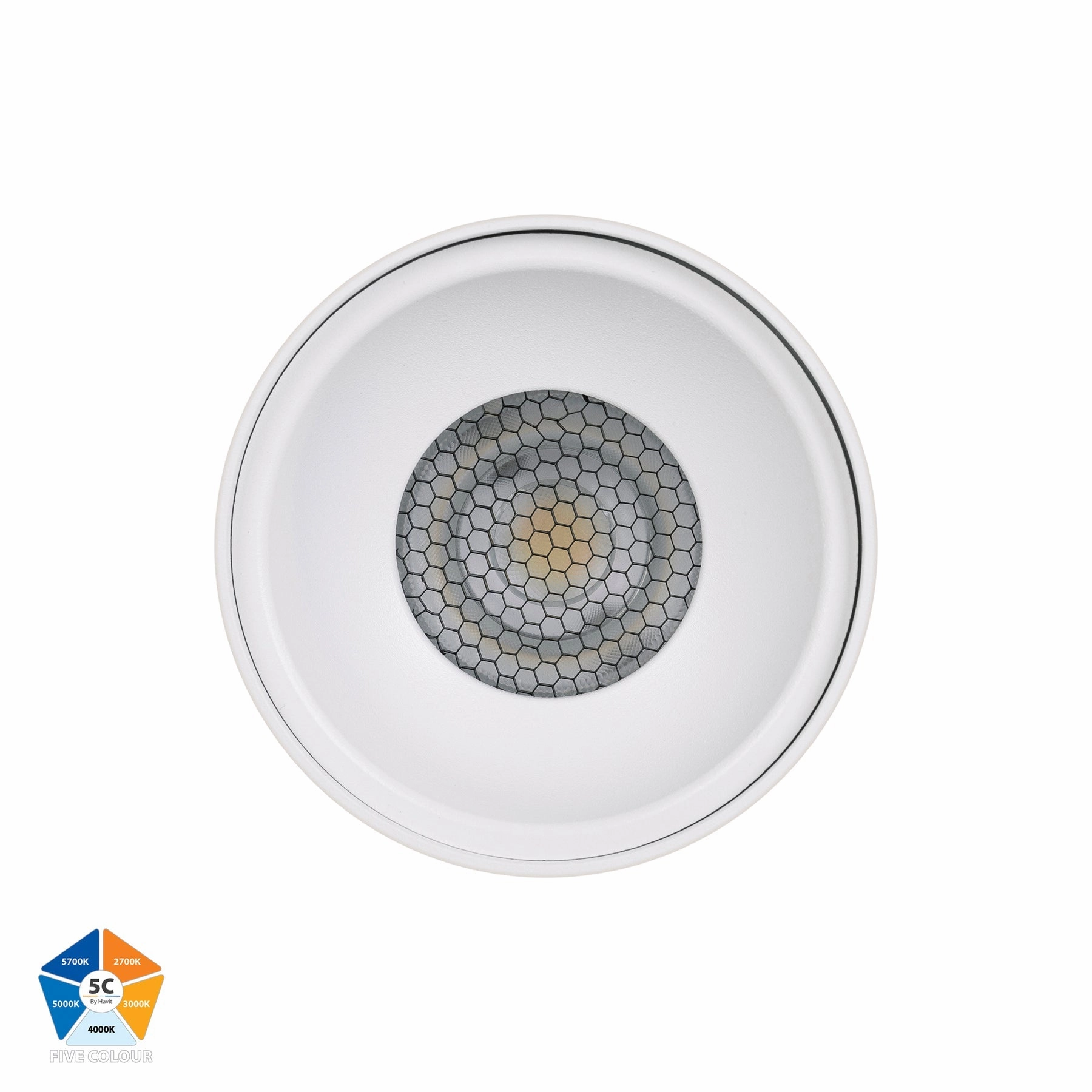 Nella 240v 12w 60 5CCT Long White Surface Mount Downlight Exterior Down Lights clearance