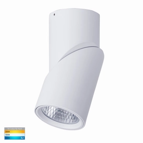Nella 240v 18w 60 3CCT Rotatable White Surface Mount Downlight Downlights Security Special