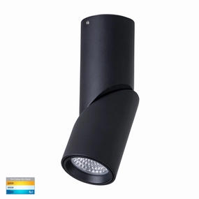 Nella 240v 7w 36 3CCT Rotatable Black Surface Mount Downlight Downlights Security Special