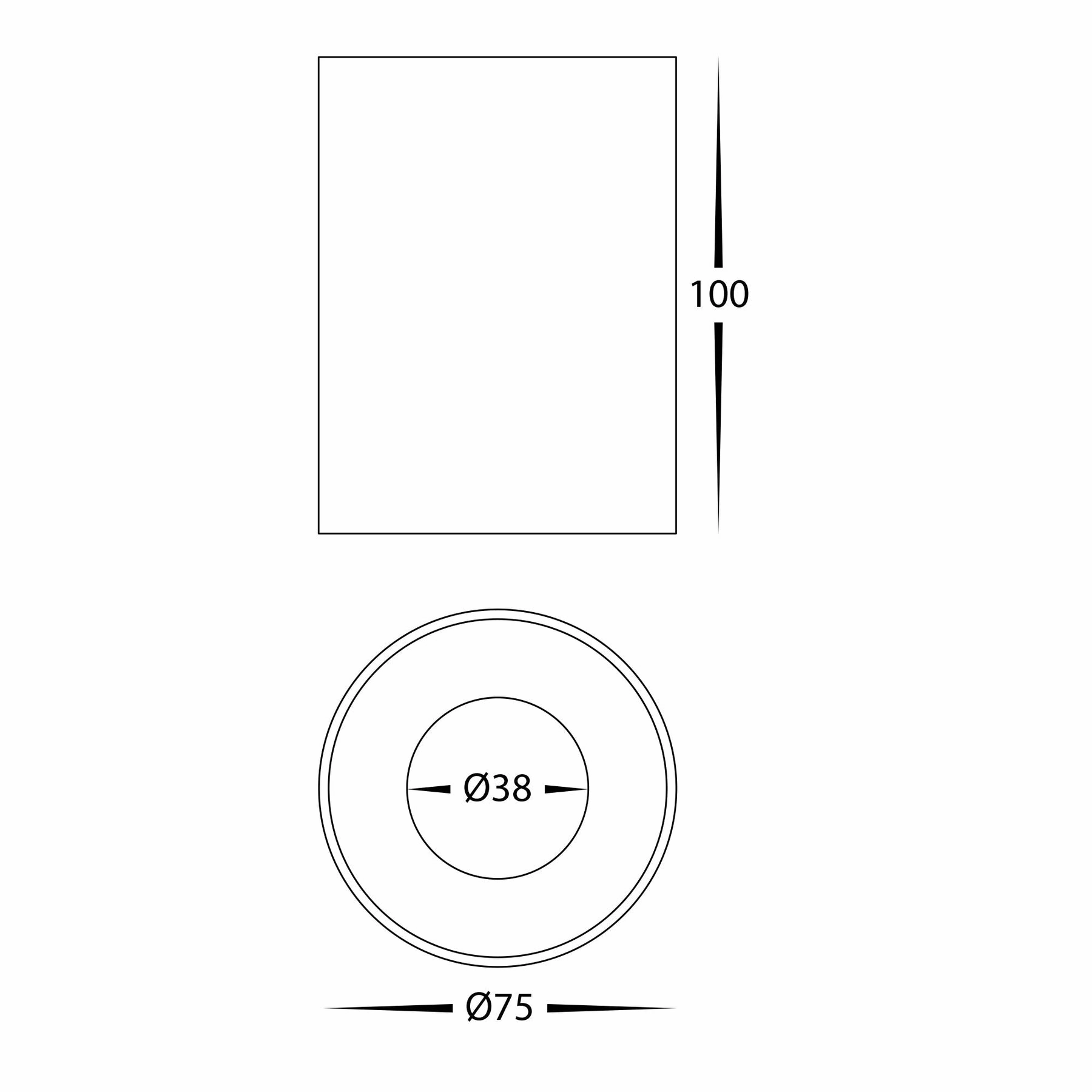Nella 240v 7w 60 5CCT White Surface Mount Downlight Exterior Down Lights clearance