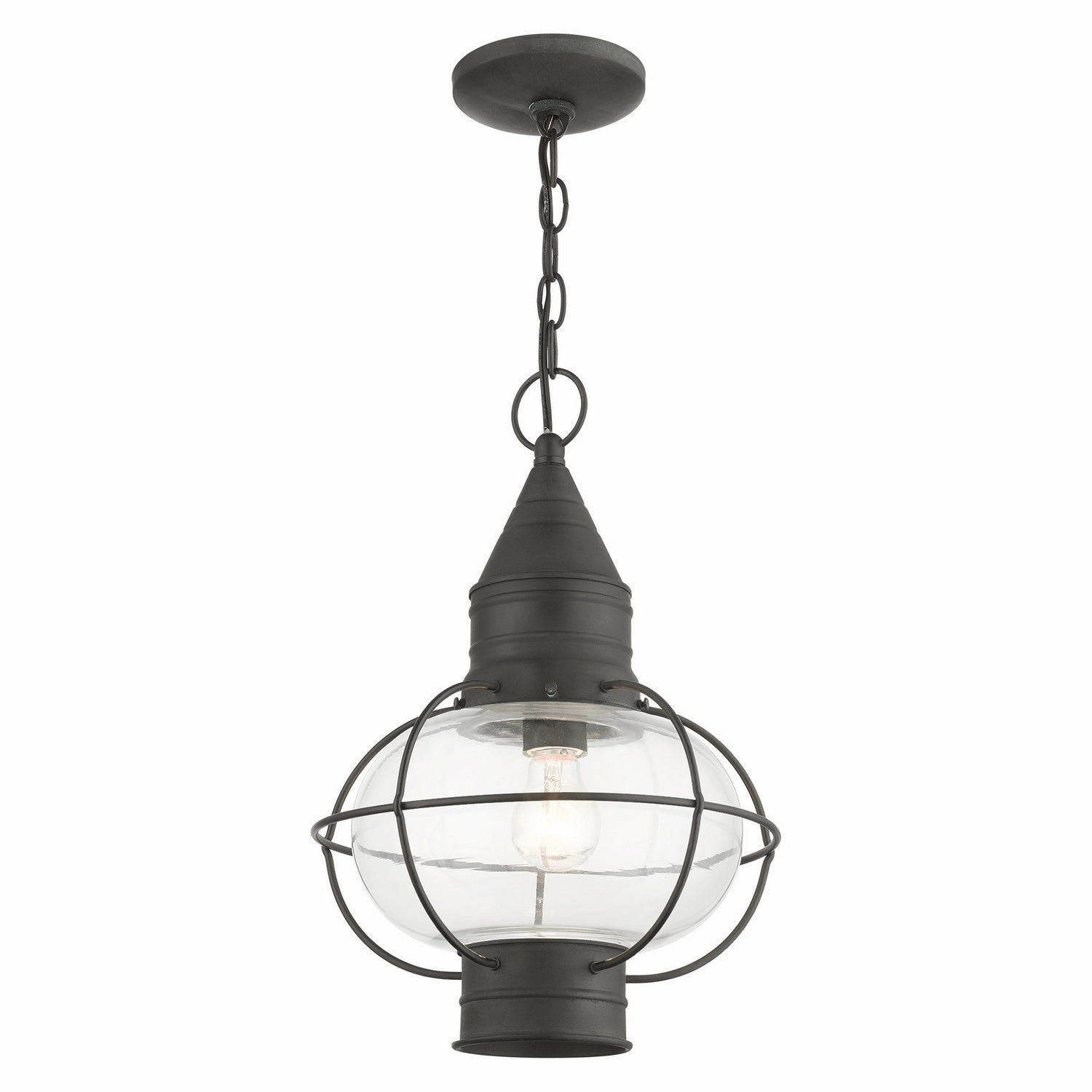 Newburyport One Light Outdoor Pendant Charcoal Modern Outdoor Hanging Lights