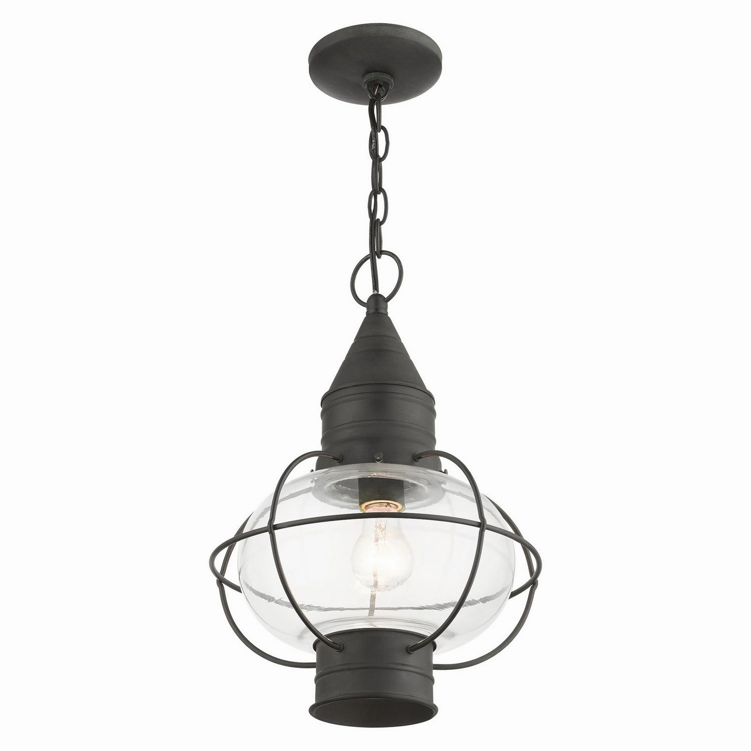 Newburyport One Light Outdoor Pendant Charcoal Modern Outdoor Hanging Lights