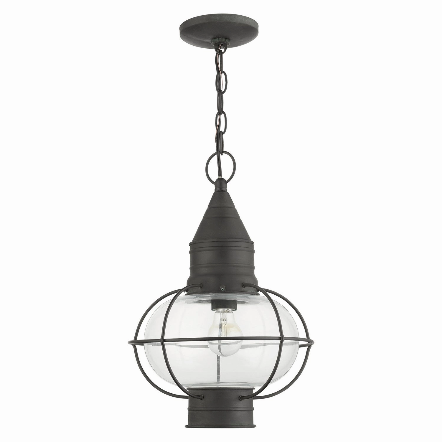 Newburyport One Light Outdoor Pendant Charcoal Modern Outdoor Hanging Lights