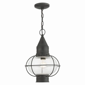 Newburyport One Light Outdoor Pendant Charcoal Outdoor Hanging Lights Lighting value pack