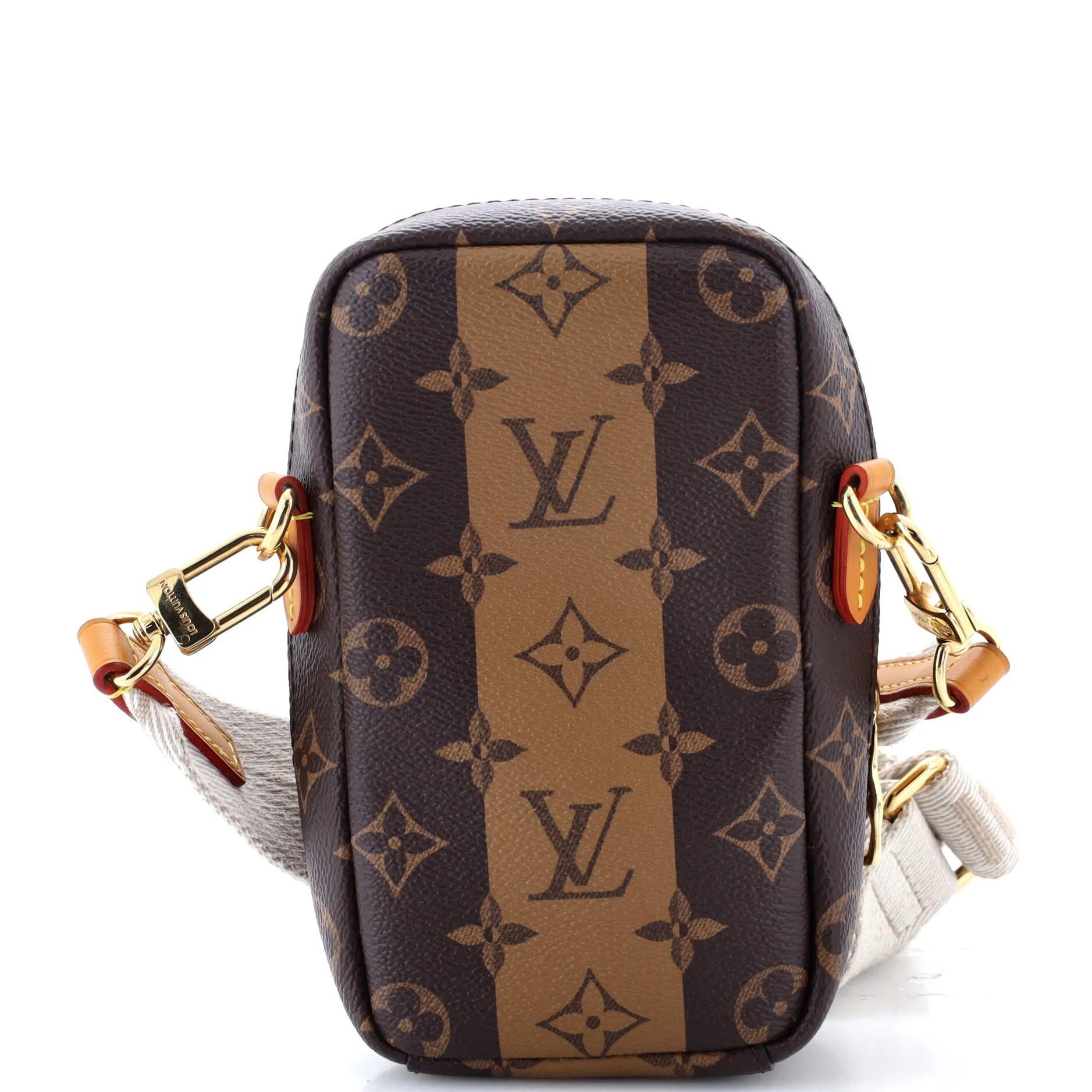 Nigo Flap Double Phone Pouch Limited Edition Stripes Monogram Canvas