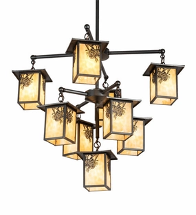 Nine Light Chandelier Outdoor Hanging Lights Lighting premium