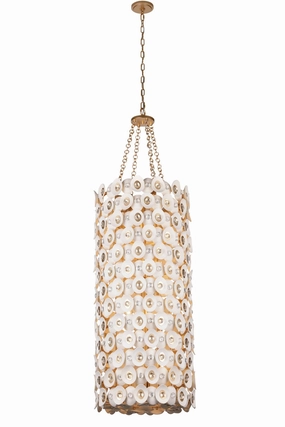 Niu 12 Light Foyer Pendant Fawn Gold Ceiling Lights Lighting cheap deals