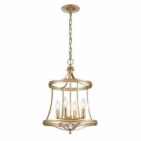 Noura Four Light Pendant Champagne Gold Ceiling Lights Lighting cheap deals