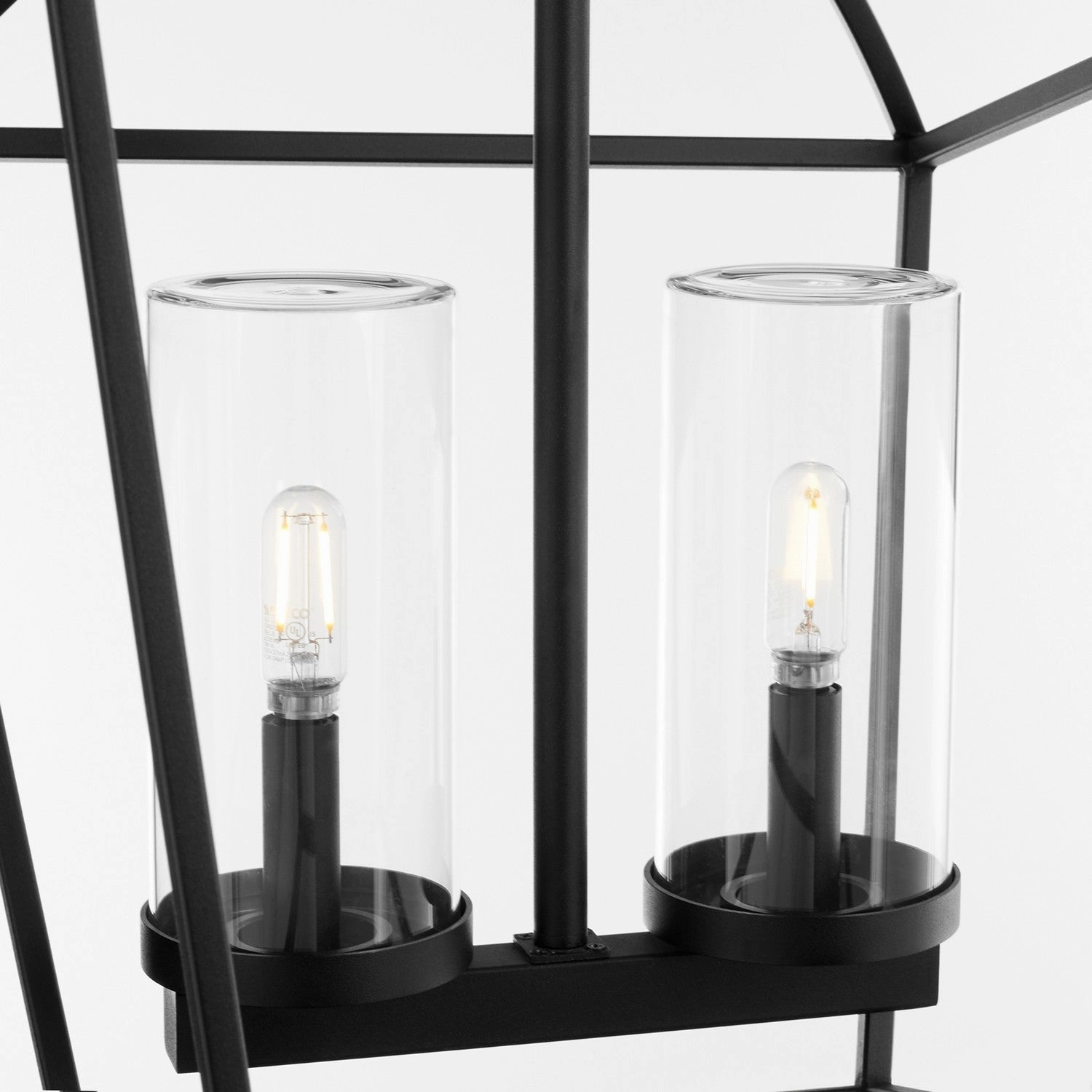 Odeon Two Light Pendant Matte Black Designer Ceiling Lights for less
