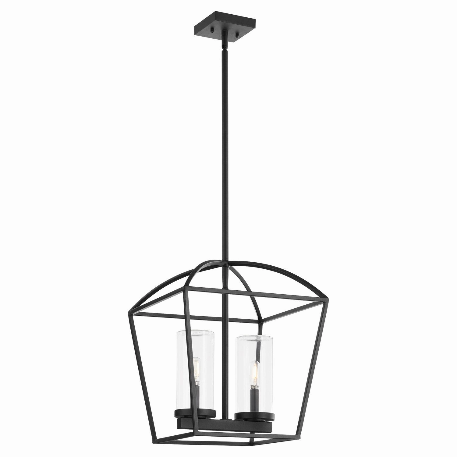 Odeon Two Light Pendant Matte Black Designer Ceiling Lights for less