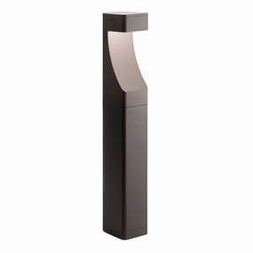 One Light Bollard Textured Architectural Bronze Outdoor Path Lights Lighting buy now