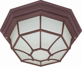 One Light Flush Mount Old Bronze Outdoor Ceiling Mount Lighting hot sale
