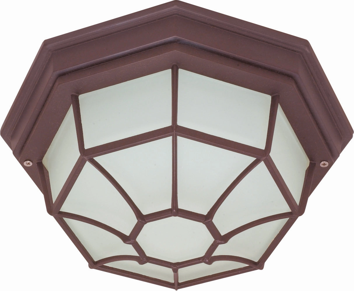 One Light Flush Mount Old Bronze Outdoor Ceiling Mount Lighting hot sale