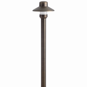 One Light Hat Centennial Brass Outdoor Path Lights Lighting buy now