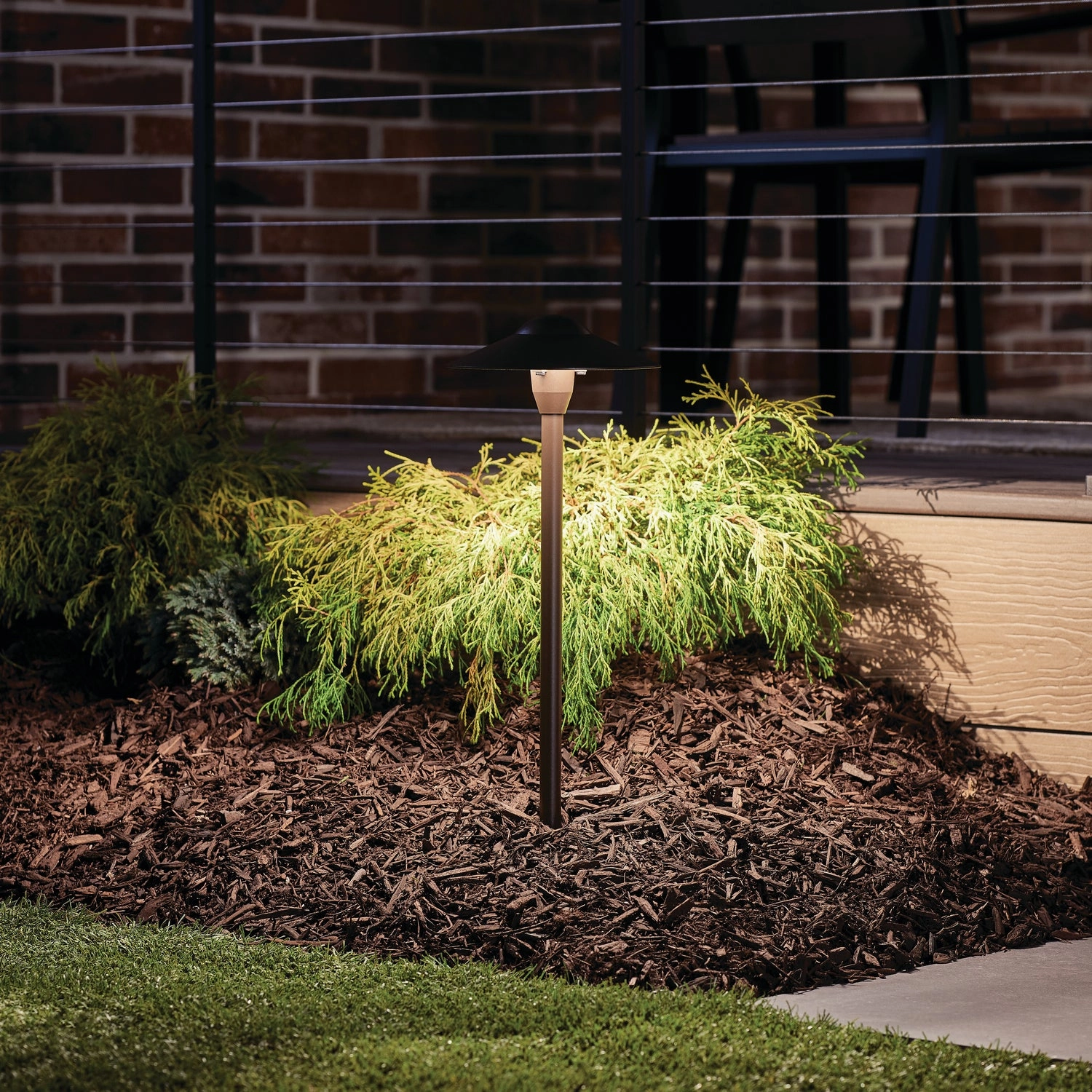 One Light Path & Spread Textured Architectural Bronze Outdoor Path Lights special offer