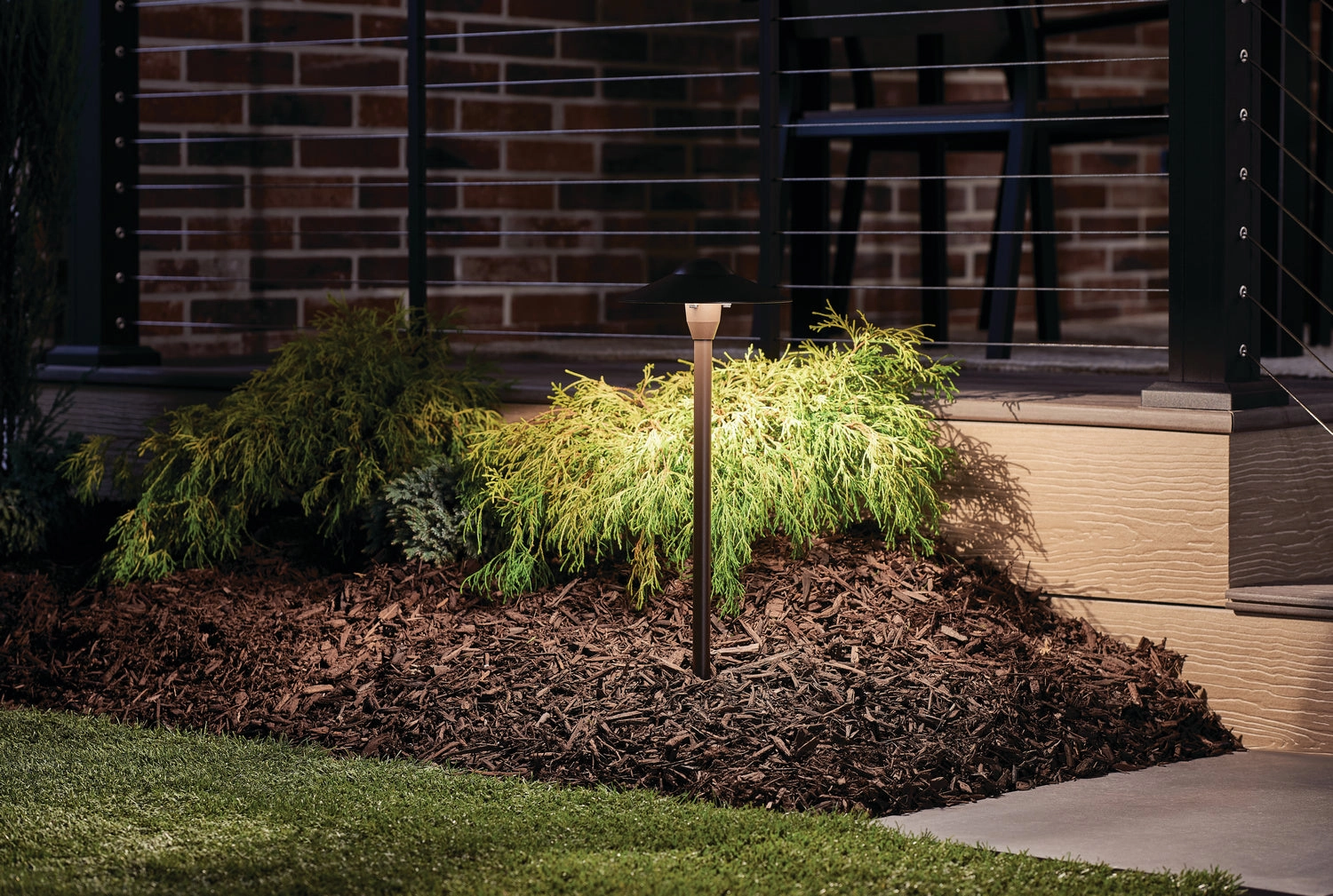 One Light Path & Spread Textured Architectural Bronze Outdoor Path Lights special offer
