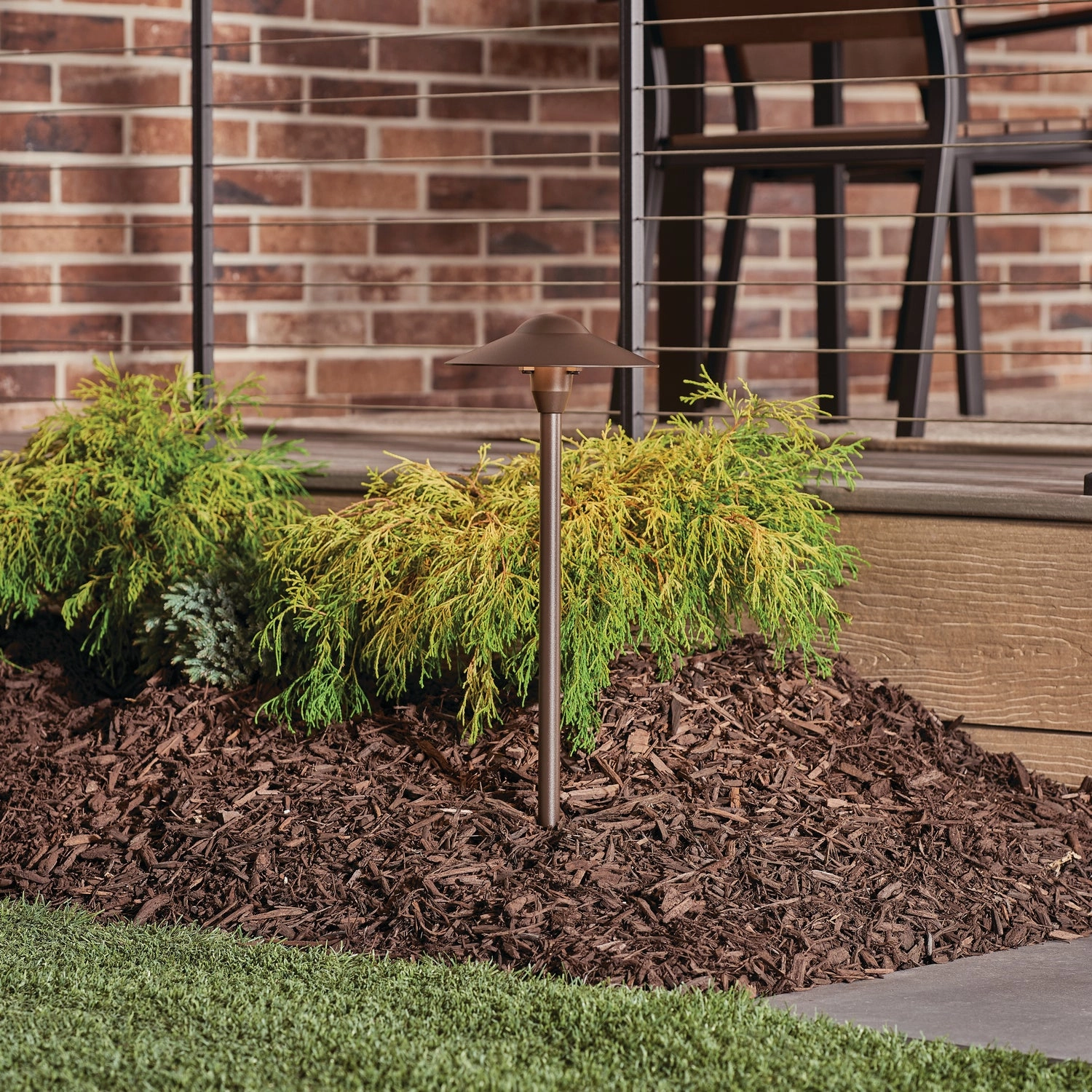 One Light Path & Spread Textured Architectural Bronze Outdoor Path Lights special offer