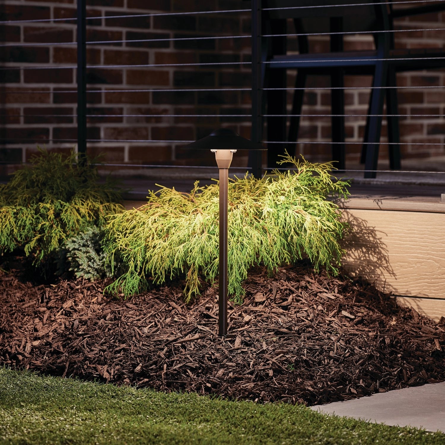 One Light Path & Spread Textured Architectural Bronze Outdoor Path Lights special offer